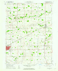Michigantown Indiana Historical topographic map, 1:24000 scale, 7.5 X 7.5 Minute, Year 1961
