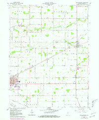 Michigantown Indiana Historical topographic map, 1:24000 scale, 7.5 X 7.5 Minute, Year 1961