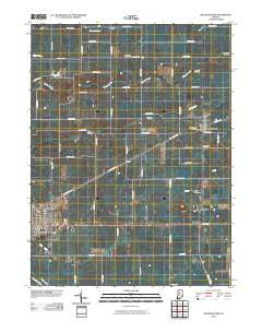 Michigantown Indiana Historical topographic map, 1:24000 scale, 7.5 X 7.5 Minute, Year 2010