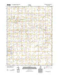 Michigantown Indiana Historical topographic map, 1:24000 scale, 7.5 X 7.5 Minute, Year 2013
