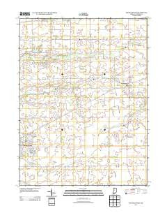 Michigantown Indiana Historical topographic map, 1:24000 scale, 7.5 X 7.5 Minute, Year 2013