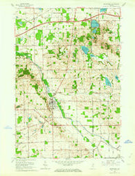 Middlebury Indiana Historical topographic map, 1:24000 scale, 7.5 X 7.5 Minute, Year 1961