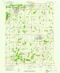 Middletown Indiana Historical topographic map, 1:24000 scale, 7.5 X 7.5 Minute, Year 1960