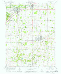 Middletown Indiana Historical topographic map, 1:24000 scale, 7.5 X 7.5 Minute, Year 1960