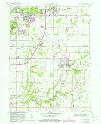 Middletown Indiana Historical topographic map, 1:24000 scale, 7.5 X 7.5 Minute, Year 1960