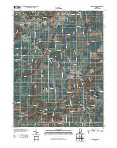 Middletown Indiana Historical topographic map, 1:24000 scale, 7.5 X 7.5 Minute, Year 2010