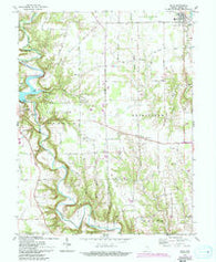 Milan Indiana Historical topographic map, 1:24000 scale, 7.5 X 7.5 Minute, Year 1961