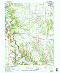 Milan Indiana Historical topographic map, 1:24000 scale, 7.5 X 7.5 Minute, Year 1961