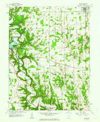 Milan Indiana Historical topographic map, 1:24000 scale, 7.5 X 7.5 Minute, Year 1961