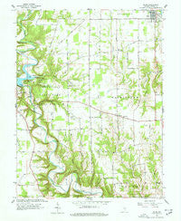 Milan Indiana Historical topographic map, 1:24000 scale, 7.5 X 7.5 Minute, Year 1961