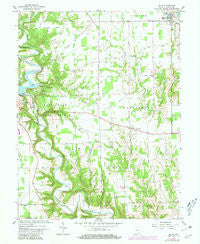 Milan Indiana Historical topographic map, 1:24000 scale, 7.5 X 7.5 Minute, Year 1961