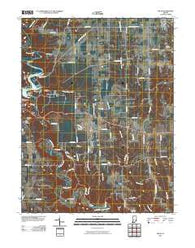 Milan Indiana Historical topographic map, 1:24000 scale, 7.5 X 7.5 Minute, Year 2010