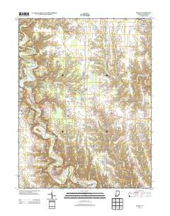Milan Indiana Historical topographic map, 1:24000 scale, 7.5 X 7.5 Minute, Year 2013