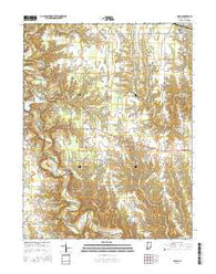 Milan Indiana Current topographic map, 1:24000 scale, 7.5 X 7.5 Minute, Year 2016