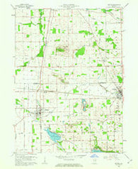 Milford Indiana Historical topographic map, 1:24000 scale, 7.5 X 7.5 Minute, Year 1962