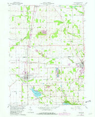Milford Indiana Historical topographic map, 1:24000 scale, 7.5 X 7.5 Minute, Year 1962