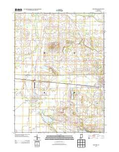 Milford Indiana Historical topographic map, 1:24000 scale, 7.5 X 7.5 Minute, Year 2013