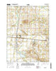 Milford Indiana Current topographic map, 1:24000 scale, 7.5 X 7.5 Minute, Year 2016