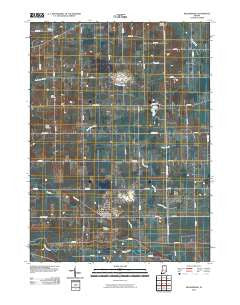 Millersburg Indiana Historical topographic map, 1:24000 scale, 7.5 X 7.5 Minute, Year 2010
