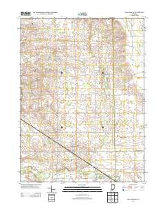 Millersburg Indiana Historical topographic map, 1:24000 scale, 7.5 X 7.5 Minute, Year 2013
