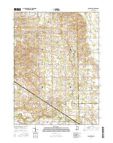 Millersburg Indiana Current topographic map, 1:24000 scale, 7.5 X 7.5 Minute, Year 2016
