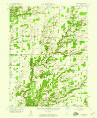 Millhousen Indiana Historical topographic map, 1:24000 scale, 7.5 X 7.5 Minute, Year 1958