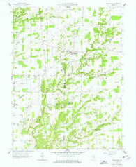 Millhousen Indiana Historical topographic map, 1:24000 scale, 7.5 X 7.5 Minute, Year 1958