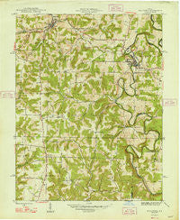 Milltown Indiana Historical topographic map, 1:24000 scale, 7.5 X 7.5 Minute, Year 1948