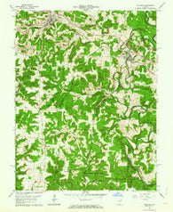 Milltown Indiana Historical topographic map, 1:24000 scale, 7.5 X 7.5 Minute, Year 1962