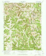 Milltown Indiana Historical topographic map, 1:24000 scale, 7.5 X 7.5 Minute, Year 1962