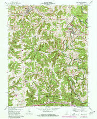 Milltown Indiana Historical topographic map, 1:24000 scale, 7.5 X 7.5 Minute, Year 1962