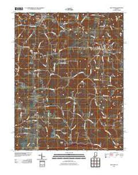 Milltown Indiana Historical topographic map, 1:24000 scale, 7.5 X 7.5 Minute, Year 2010