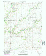 Milroy Indiana Historical topographic map, 1:24000 scale, 7.5 X 7.5 Minute, Year 1959
