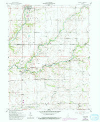 Milroy Indiana Historical topographic map, 1:24000 scale, 7.5 X 7.5 Minute, Year 1959