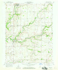 Milroy Indiana Historical topographic map, 1:24000 scale, 7.5 X 7.5 Minute, Year 1959