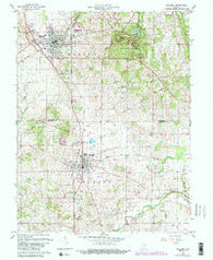 Mitchell Indiana Historical topographic map, 1:24000 scale, 7.5 X 7.5 Minute, Year 1960