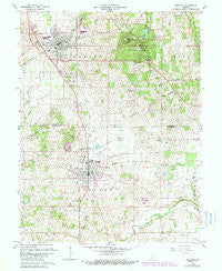 Mitchell Indiana Historical topographic map, 1:24000 scale, 7.5 X 7.5 Minute, Year 1960