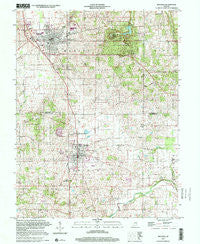 Mitchell Indiana Historical topographic map, 1:24000 scale, 7.5 X 7.5 Minute, Year 2000