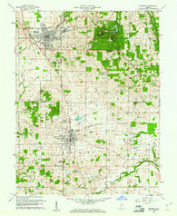 Mitchell Indiana Historical topographic map, 1:24000 scale, 7.5 X 7.5 Minute, Year 1960