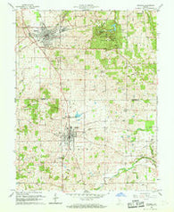 Mitchell Indiana Historical topographic map, 1:24000 scale, 7.5 X 7.5 Minute, Year 1960
