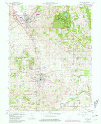 Mitchell Indiana Historical topographic map, 1:24000 scale, 7.5 X 7.5 Minute, Year 1960