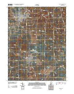Mitchell Indiana Historical topographic map, 1:24000 scale, 7.5 X 7.5 Minute, Year 2010