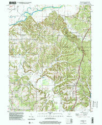Modesto Indiana Historical topographic map, 1:24000 scale, 7.5 X 7.5 Minute, Year 1998