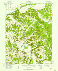 Modesto Indiana Historical topographic map, 1:24000 scale, 7.5 X 7.5 Minute, Year 1957