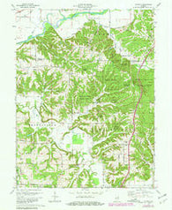 Modesto Indiana Historical topographic map, 1:24000 scale, 7.5 X 7.5 Minute, Year 1970