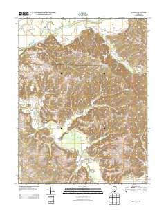 Modesto Indiana Historical topographic map, 1:24000 scale, 7.5 X 7.5 Minute, Year 2013