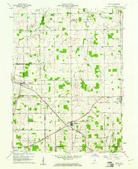 Modoc Indiana Historical topographic map, 1:24000 scale, 7.5 X 7.5 Minute, Year 1960