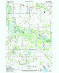 Mongo Indiana Historical topographic map, 1:24000 scale, 7.5 X 7.5 Minute, Year 1992