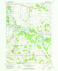 Mongo Indiana Historical topographic map, 1:24000 scale, 7.5 X 7.5 Minute, Year 1960