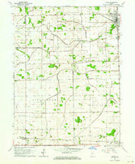 Monon Indiana Historical topographic map, 1:24000 scale, 7.5 X 7.5 Minute, Year 1962
